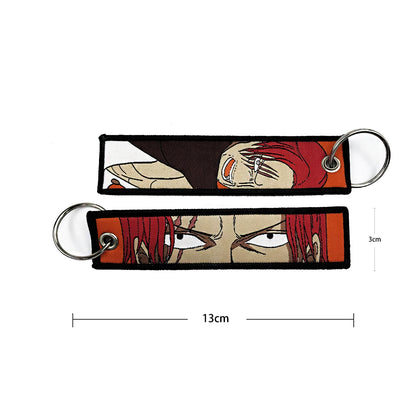 Embroidered One Piece Keychain