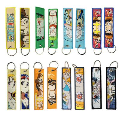 Embroidered One Piece Keychain