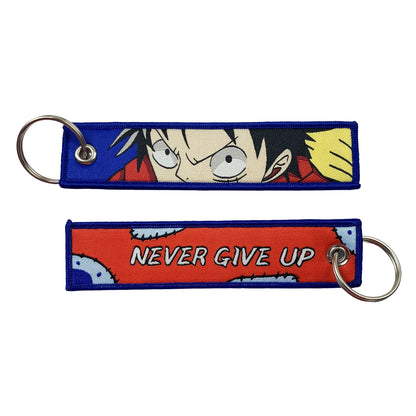 Embroidered One Piece Keychain