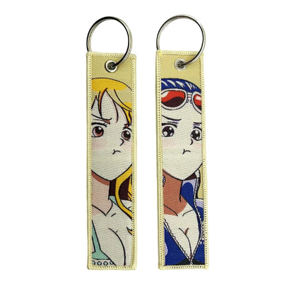 Embroidered One Piece Keychain