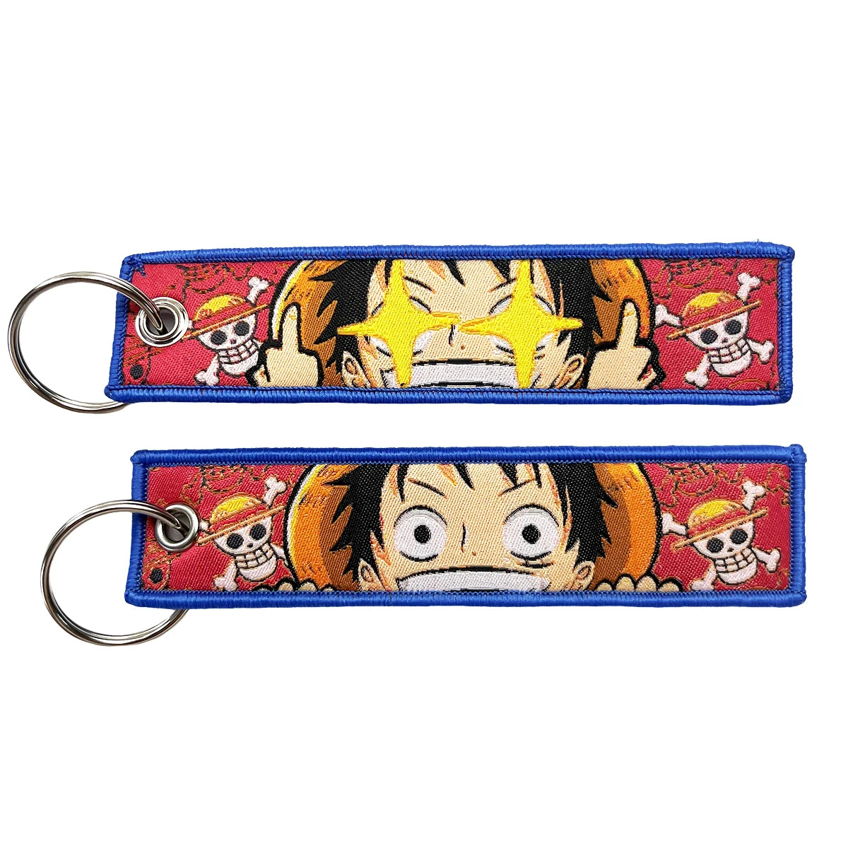 Embroidered One Piece Keychain