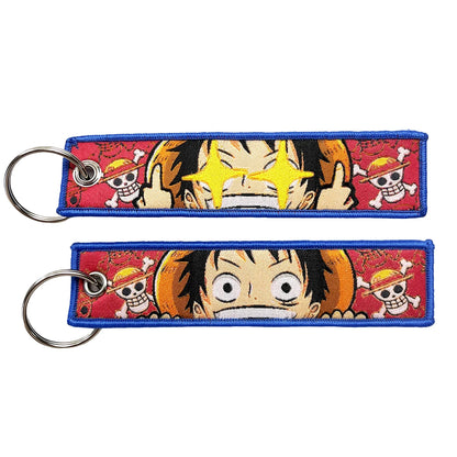 Embroidered One Piece Keychain