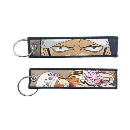 Embroidered One Piece Keychain
