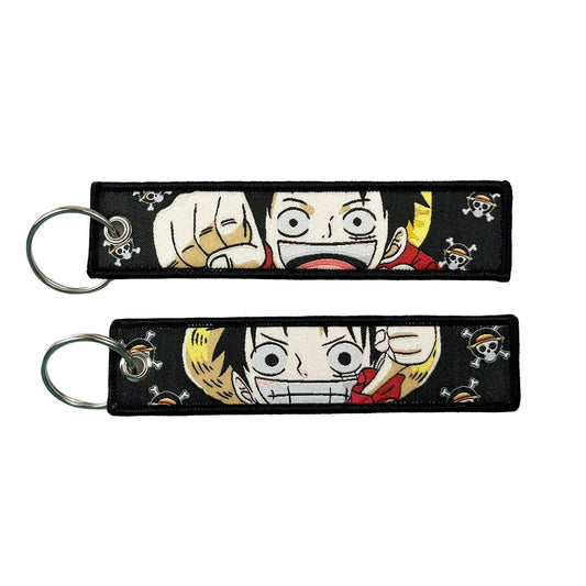 Embroidered One Piece Keychain
