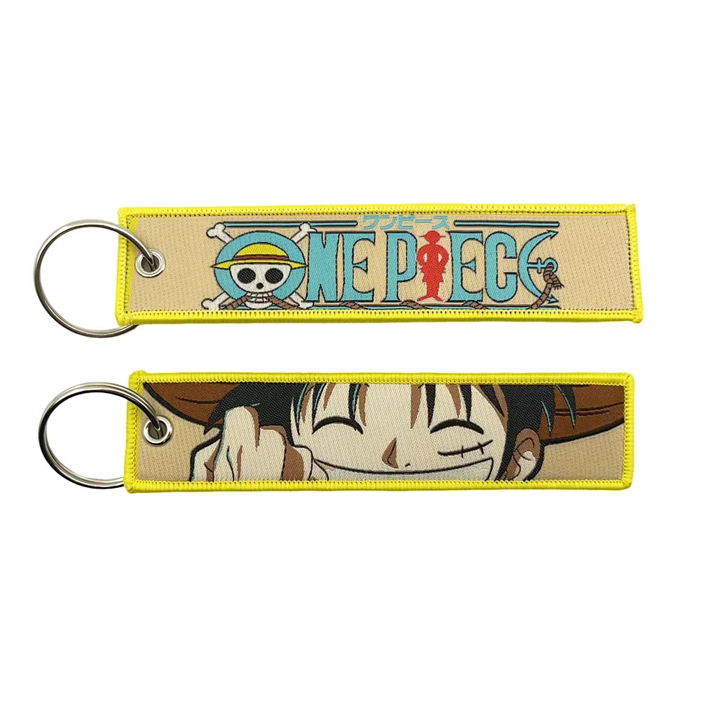 Embroidered One Piece Keychain