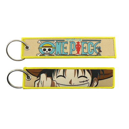 Embroidered One Piece Keychain