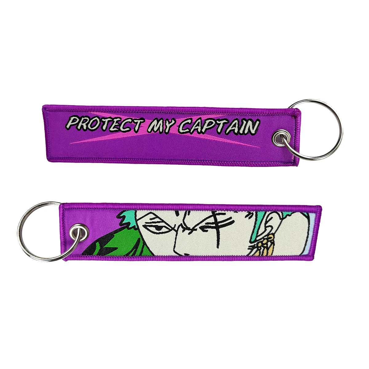 Embroidered One Piece Keychain