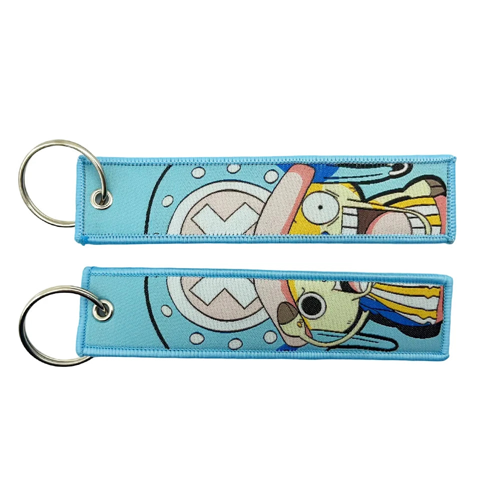 Embroidered One Piece Keychain